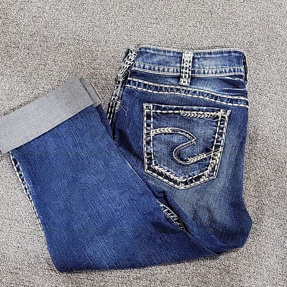 Silver Jean Capri